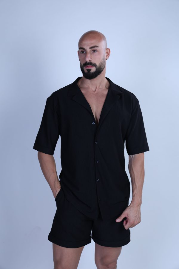 Shalow Premium Linen Set – Midnight Black - Image 2