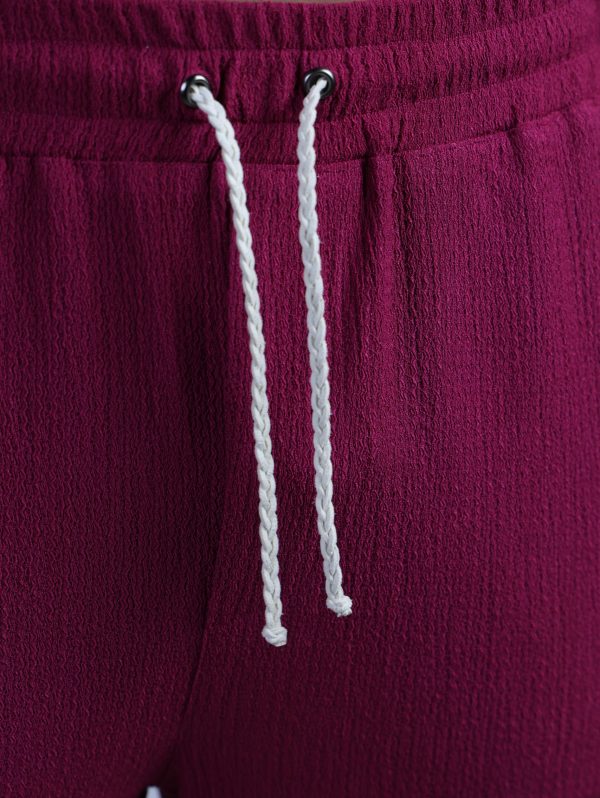 Shalow Premium Linen Set – Bordeaux - Image 3