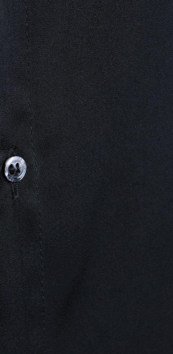 Shalow Premium Linen Shirt – Midnight Black - Image 3
